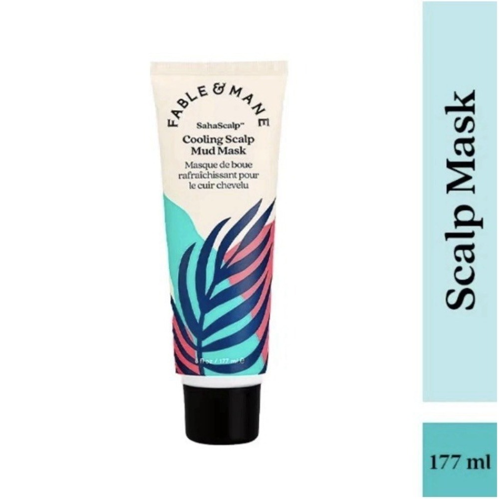 Fable & Mane SahaScalp Cooling Mud Scalp Mask -‎ NEW - 6 Fl Oz